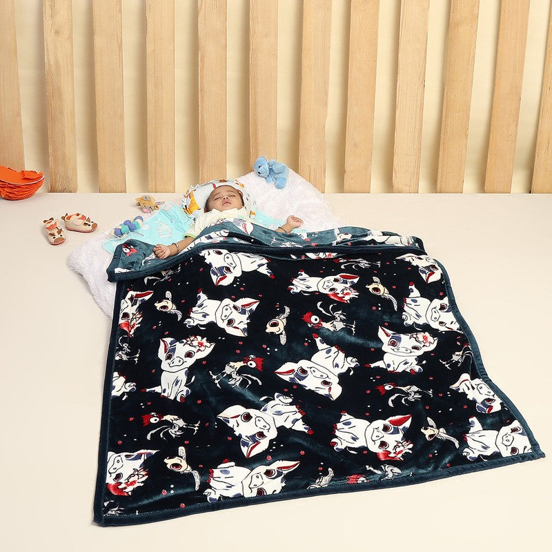 Monte Carlo Whimsical Cow Kids Blanket - 600 GSM