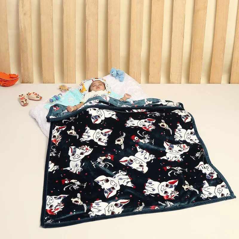 Monte Carlo Whimsical Cow Kids Blanket - 600 GSM media 1
