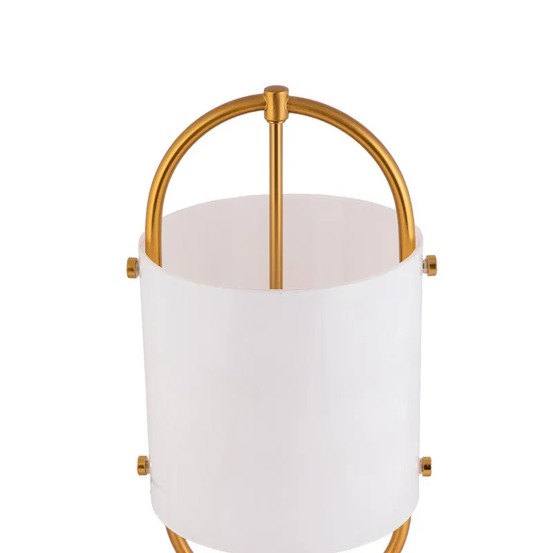AarviDecor Preston Decorative Fabric Table Lamp - White media 5