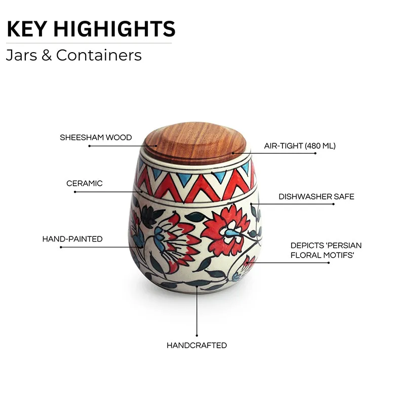 Mesa Dawn Curve Ceramic Jar - 480 mL media 4