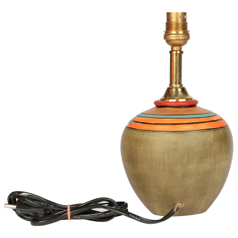Chaima Handcrafted Terracotta Table Lamp - Multicolor media 6