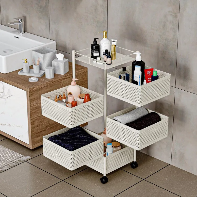 Movra Four Tier Trolley - White media 4