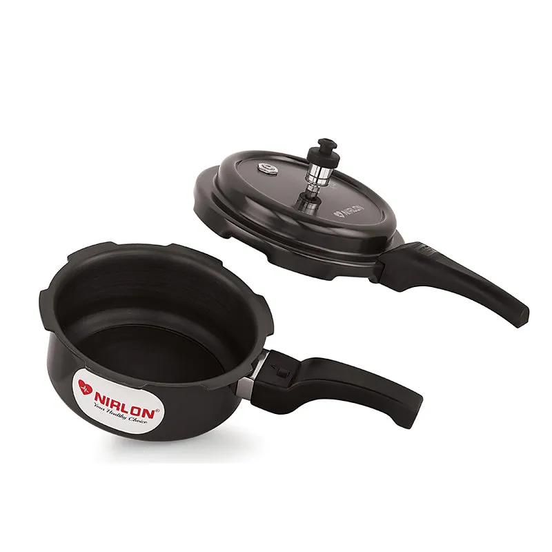 Nirlon Hard Anodized Pressure Cooker - 2000 mL/ 8 Inches media 8