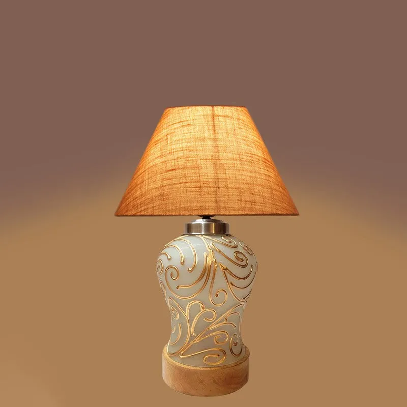 Lumithra Wooden Table Lamp - Beige media 5
