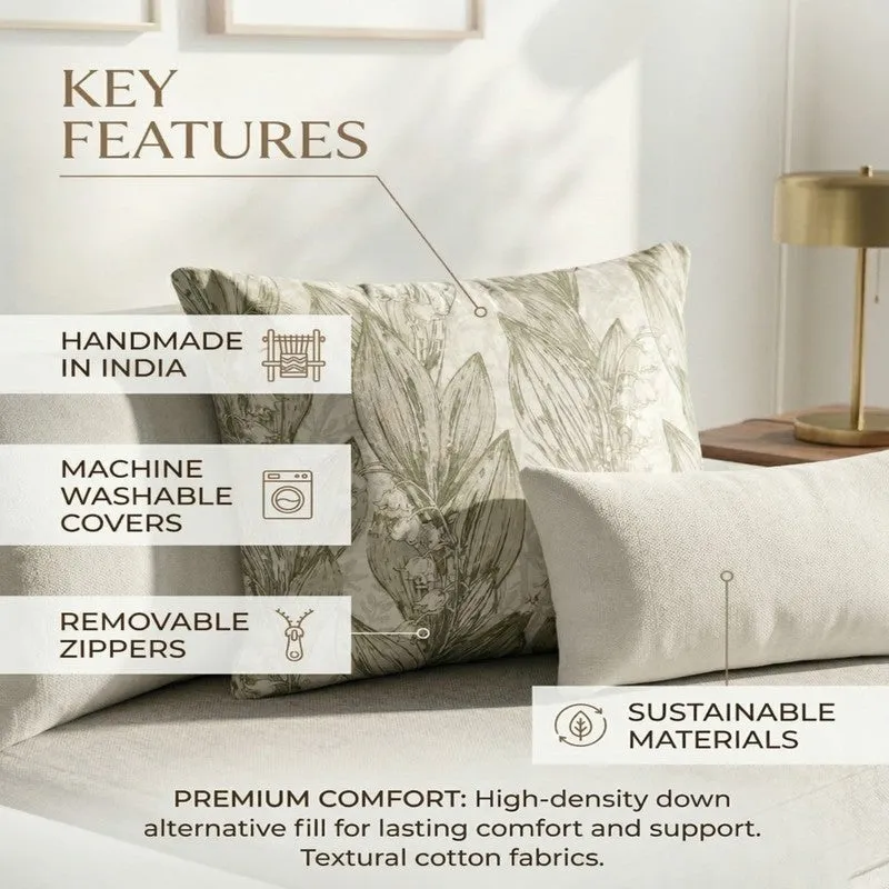 Pattern Ease Printed Cotton Cushion Cover - Set of Three media 9
