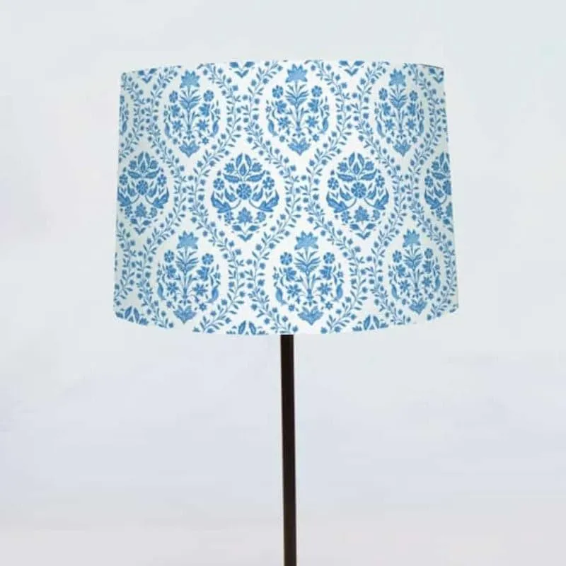 Druva Handpainted Fabric Table Lamp - Multicolor media 6