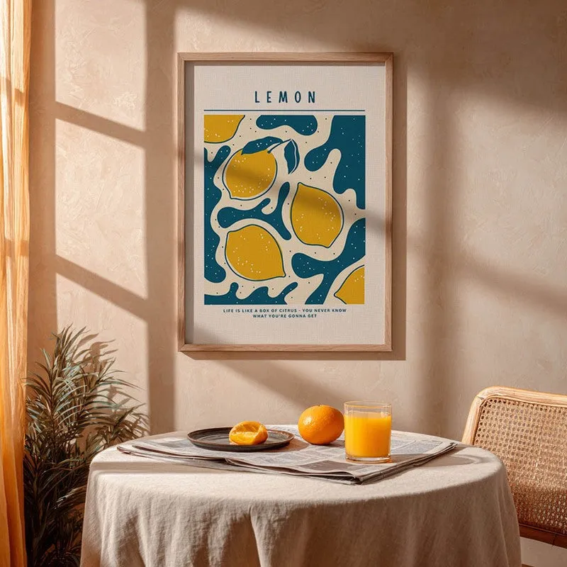 Abstract Lem Archival Canvas Wall Art - Brown media 5