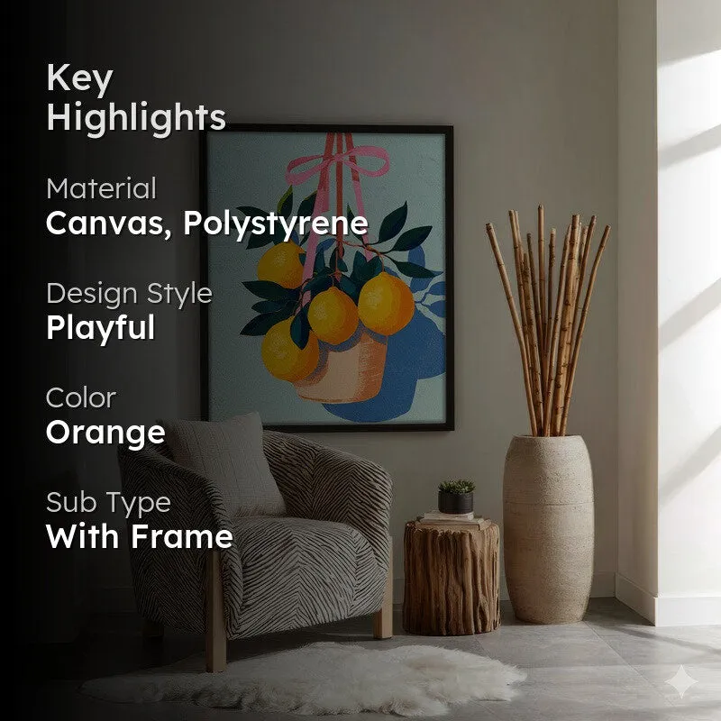 Florena Canvas Wall Painting With Black Frame media 2