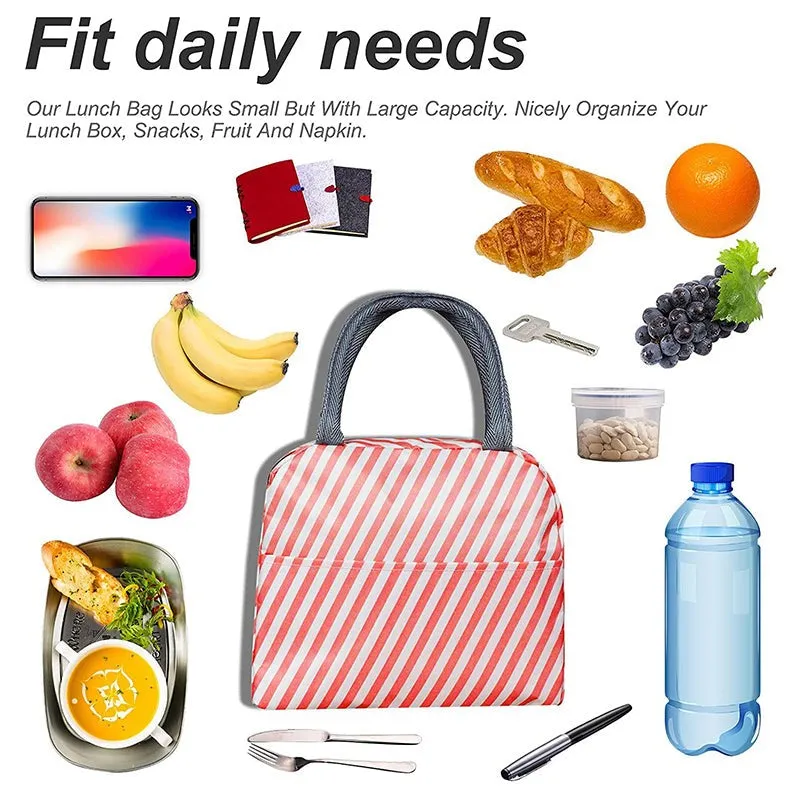 Stripe Safe Nylon Lunch Bag media 7