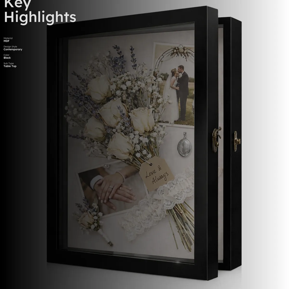 WoodEdge MDF Shadow Box - Black media 2