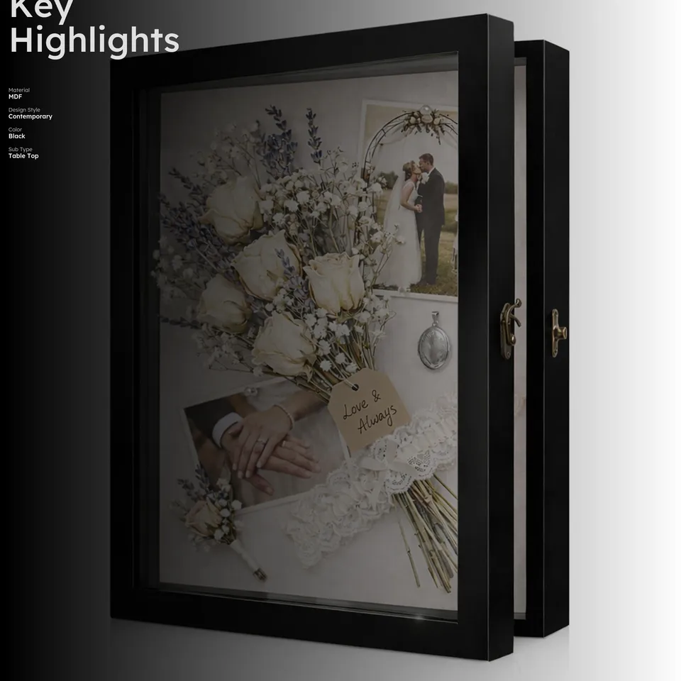 WoodEdge MDF Shadow Box - Black media 2