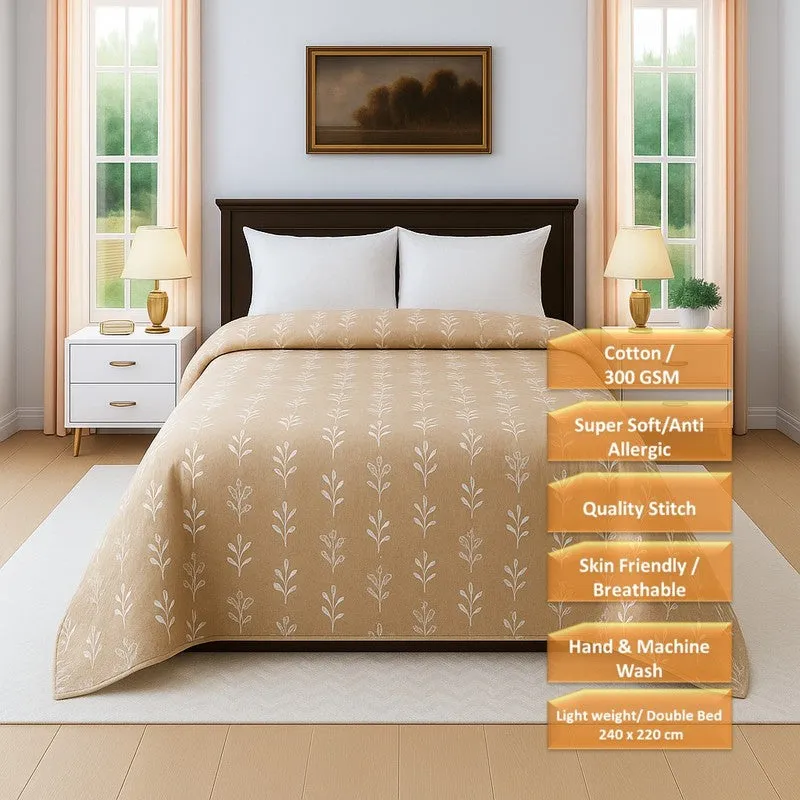 Dreamnest  Floral Cotton Comforter (Orange) - 300 GSM media 5