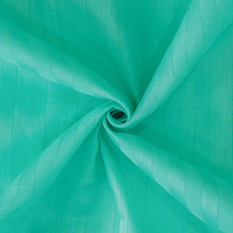 Reposi Striped Cotton Bedsheet (Aqua Blue) - 200 TC media 6