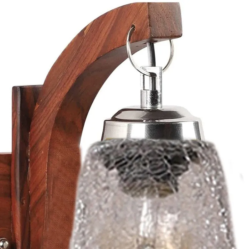 Crystal Lattice Wide Bell Glass Wall Lamp media 7