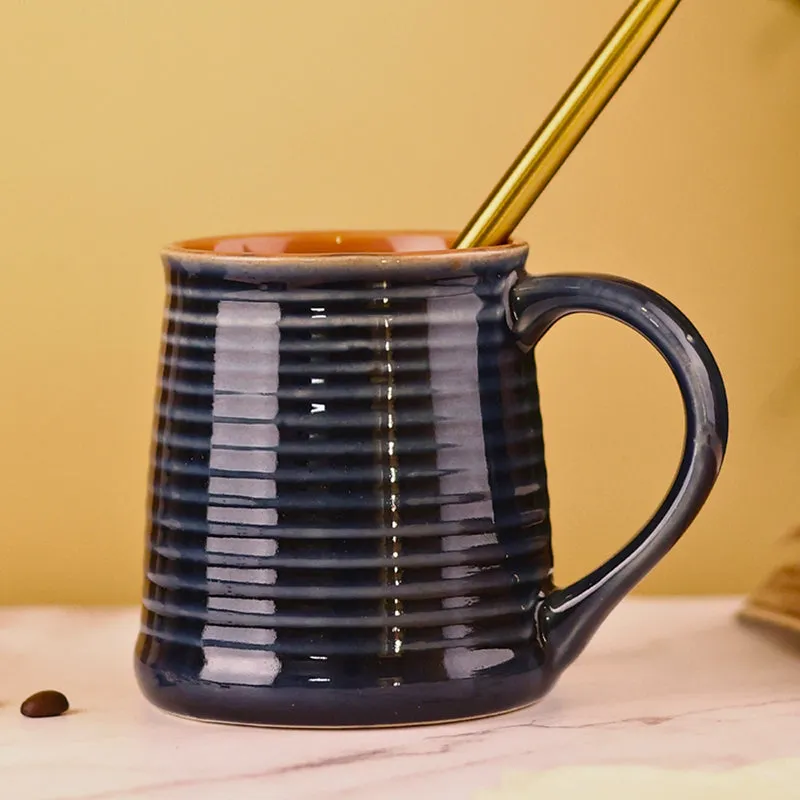 Alvira Ceramic Coffee Mug (250 mL) - Black media 1