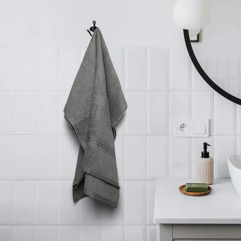 Micro Cotton LuxeDry Solid Bath Towel - Grey media 1