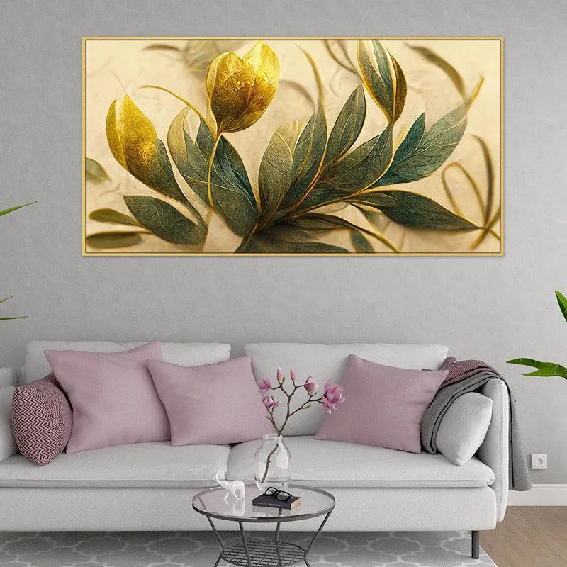 Silvera Flora Wall Painting With Frame media 3