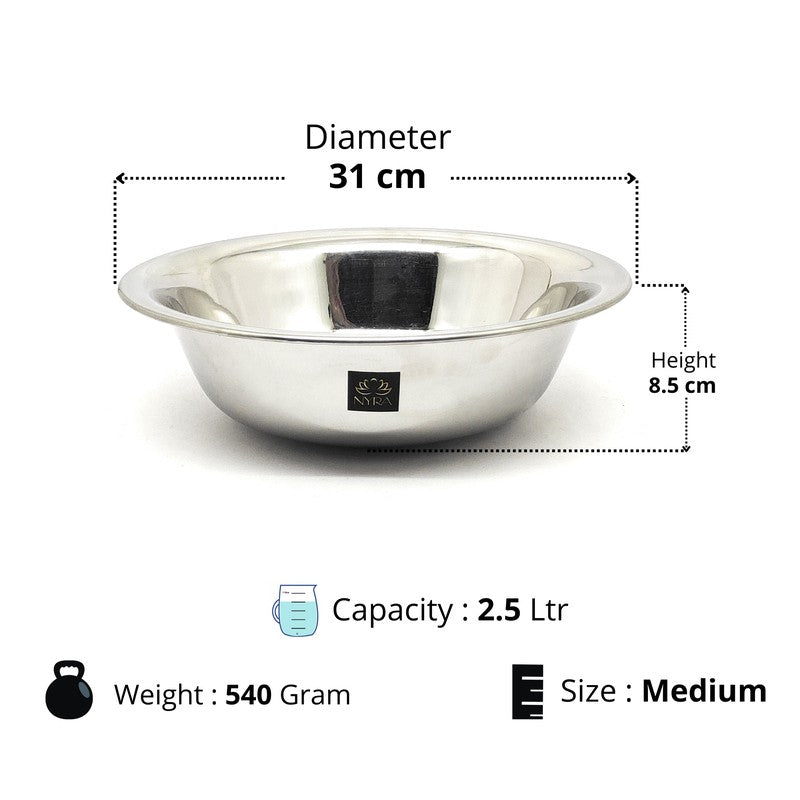 Blendora Stainless Steel Mixing Bowl - 2500 mL media 9