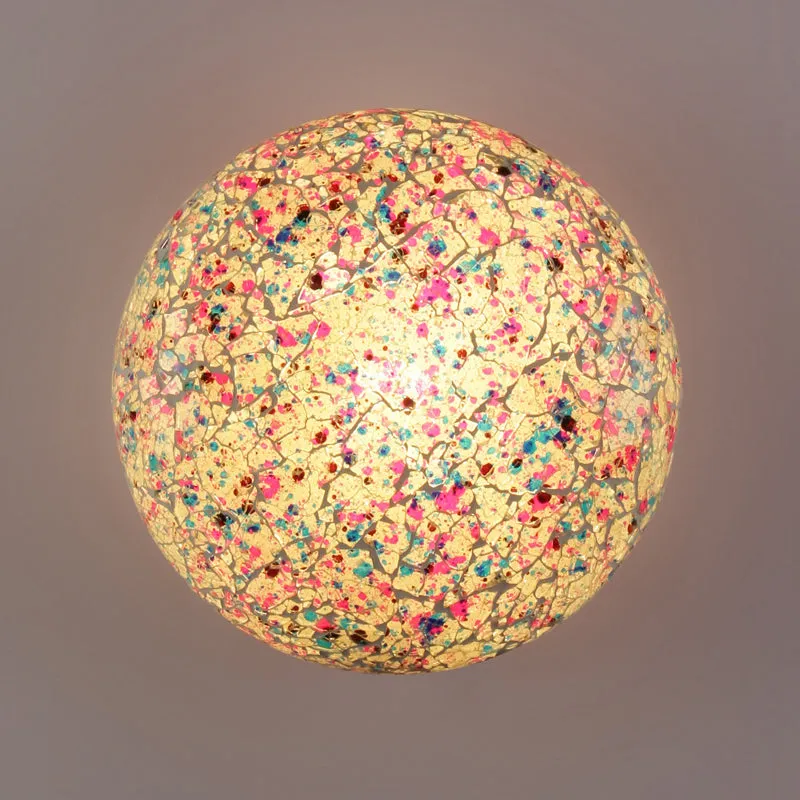 Mosaic Flush Mount Glass Ceiling Lamp media 3