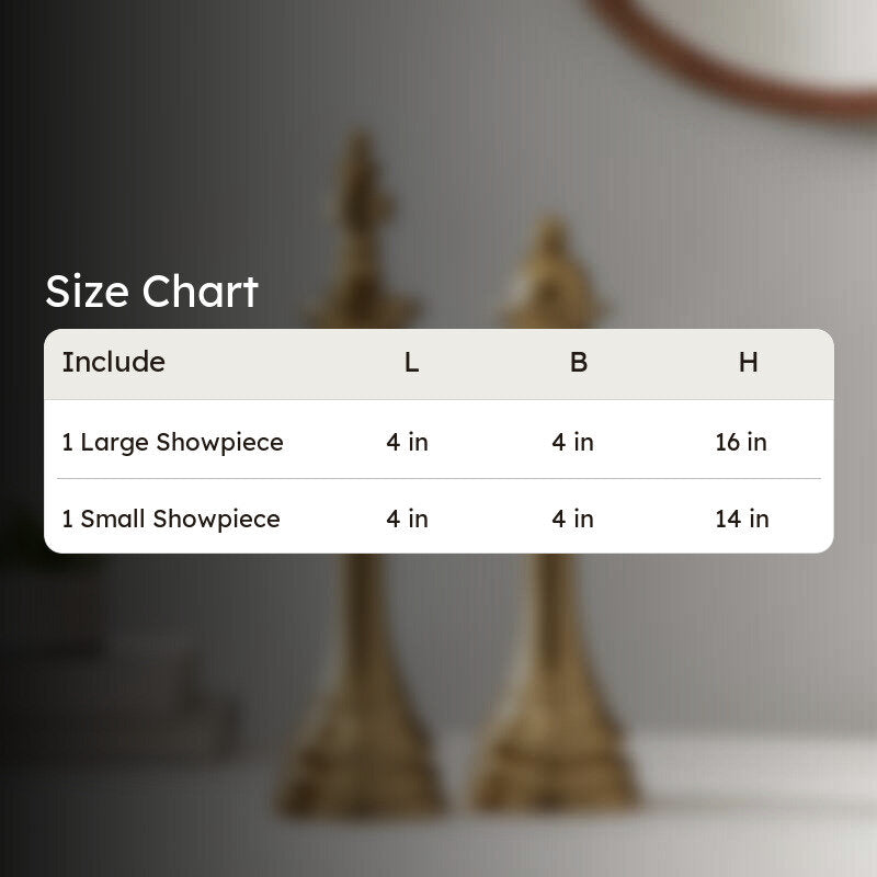 Chess Aluminum Showpiece (Gold) (Large) - Set Of Two media 7