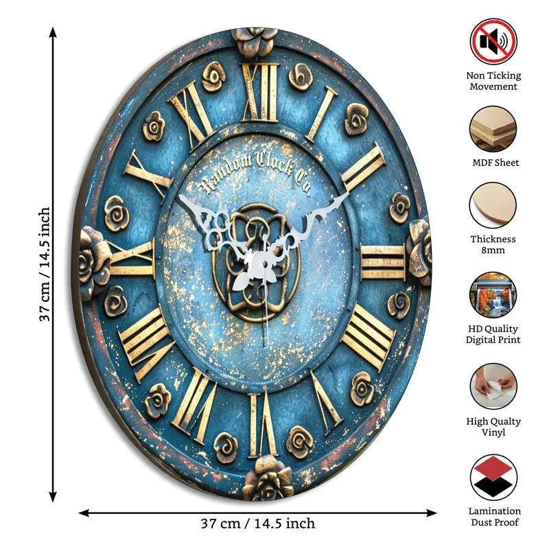 Sevyn Blue 3D Printed MDF Wall Clock media 5
