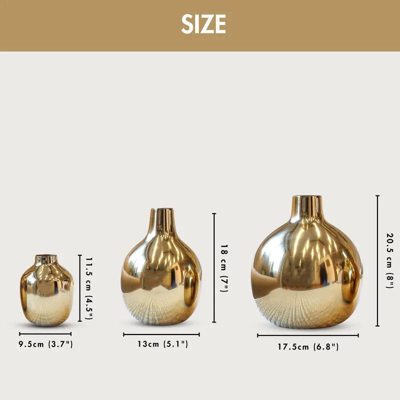 Glisara Metal Vase - Set Of Three media 6
