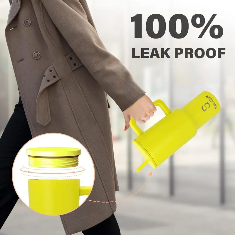 Hydra Boost Stainless Steel Tumbler (1200 ML) - Yellow media 6