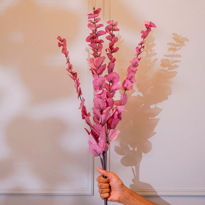 Faux Eucalyptus Leaf Stick (Purple) - 41 CM media 3
