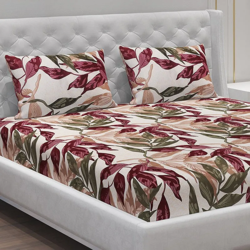 Monte Carlo Flow Leaves Bedsheet - 120 GSM media 5