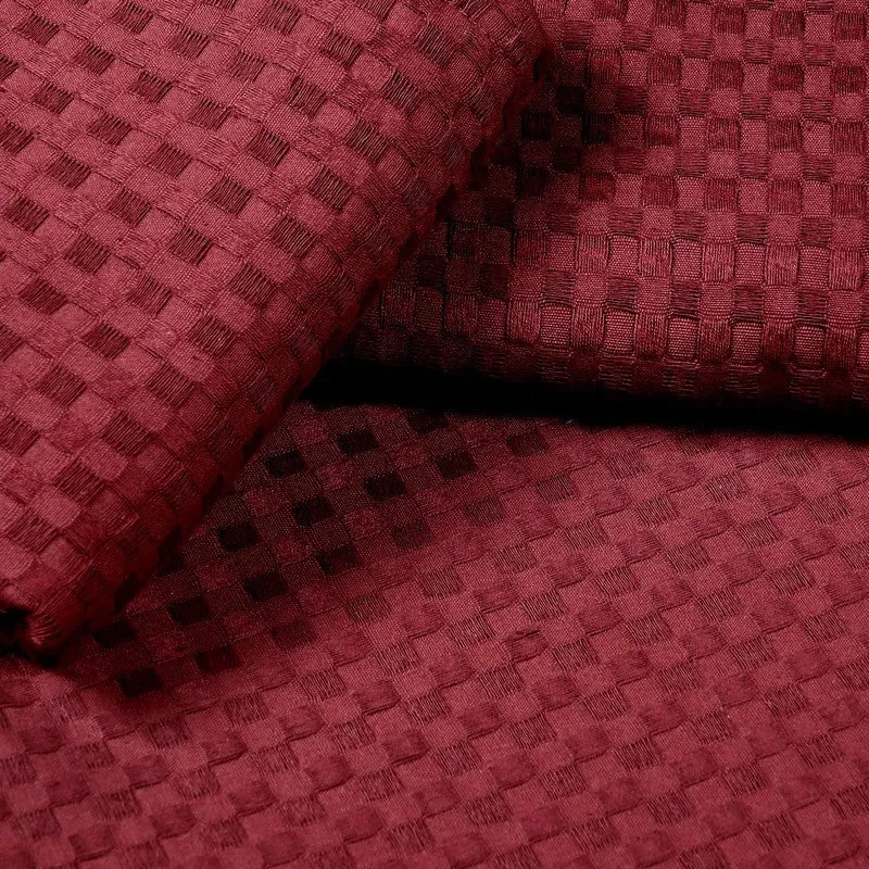 PlainLux Cotton Bedsheet (Maroon) - 150 TC media 5