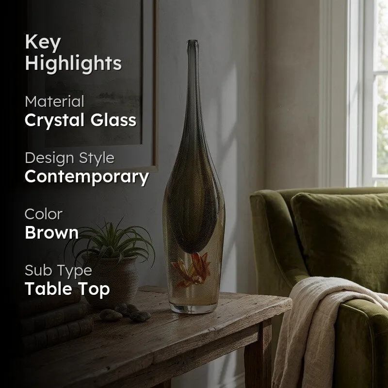 Veloura Ombre Crystal Glass Showpiece media 2