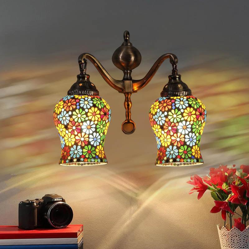 Kaladarpana Metal Mosaic Wall Lamp