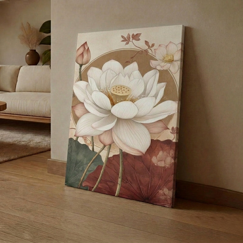 Ethnic Bloom Canvas Wall Art