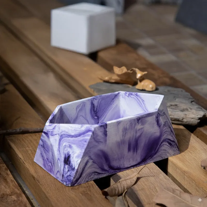 Trapex Concrete Planter - Purple media 4