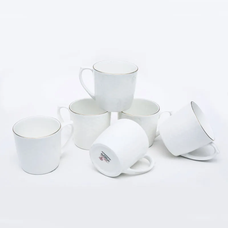 Riggs Bone China Tea Cup (175 mL Each) - Set of Six media 1