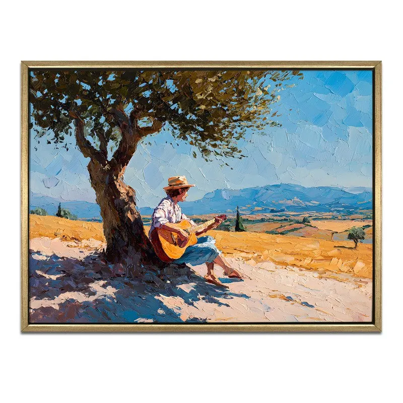 Sunny Ballad Canvas Wall Painting With Frame media 3