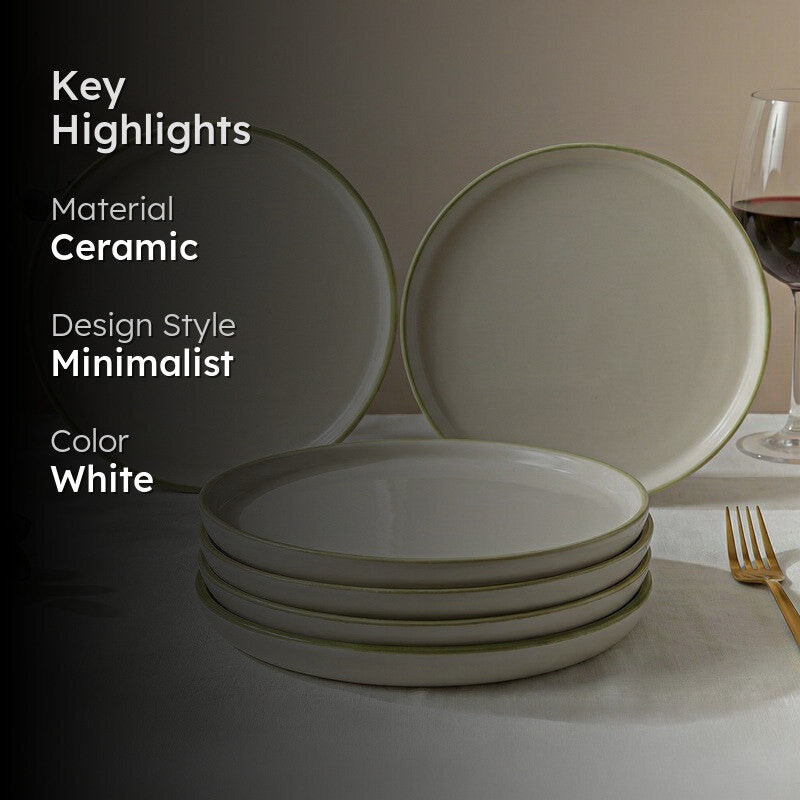 Cereluxe Ceramic Dinner Plate - Set Of Six media 2