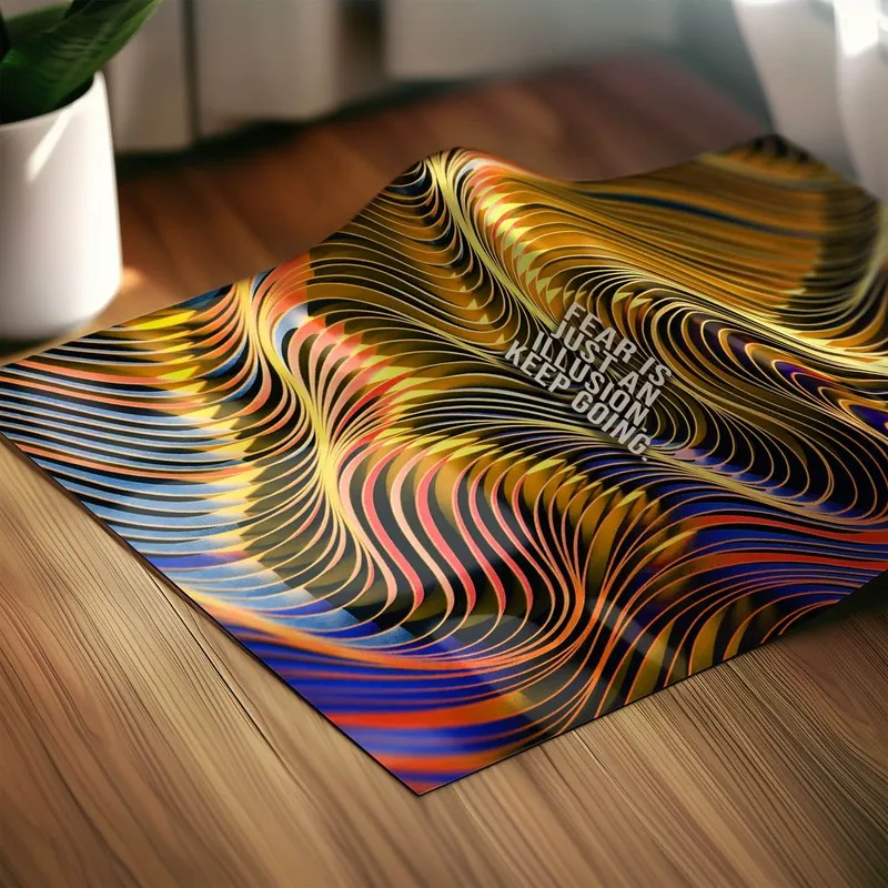Vibrant Waveforms Wall Poster media 6