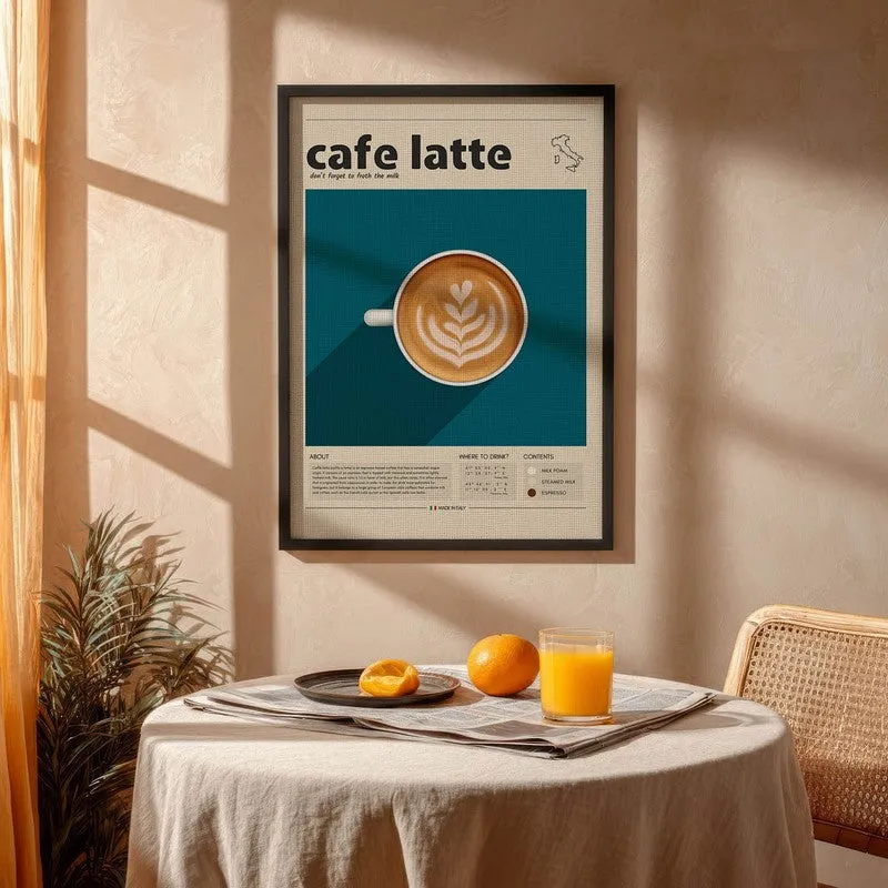 Barista Bloom Archival Canvas Wall Art - Black media 4