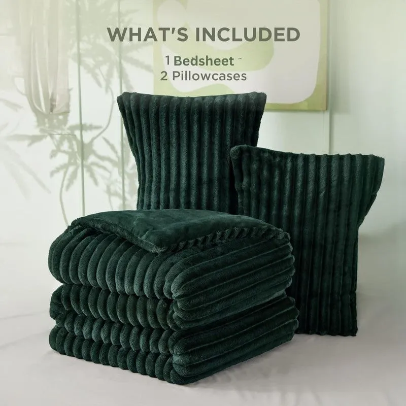 SleepScape Faux Fabric Blanket (Green)- 300 GSM media 8