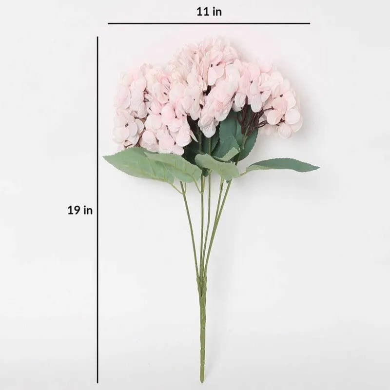 Luxury Artificial Hydrangea Flower Bunch - Pink media 5