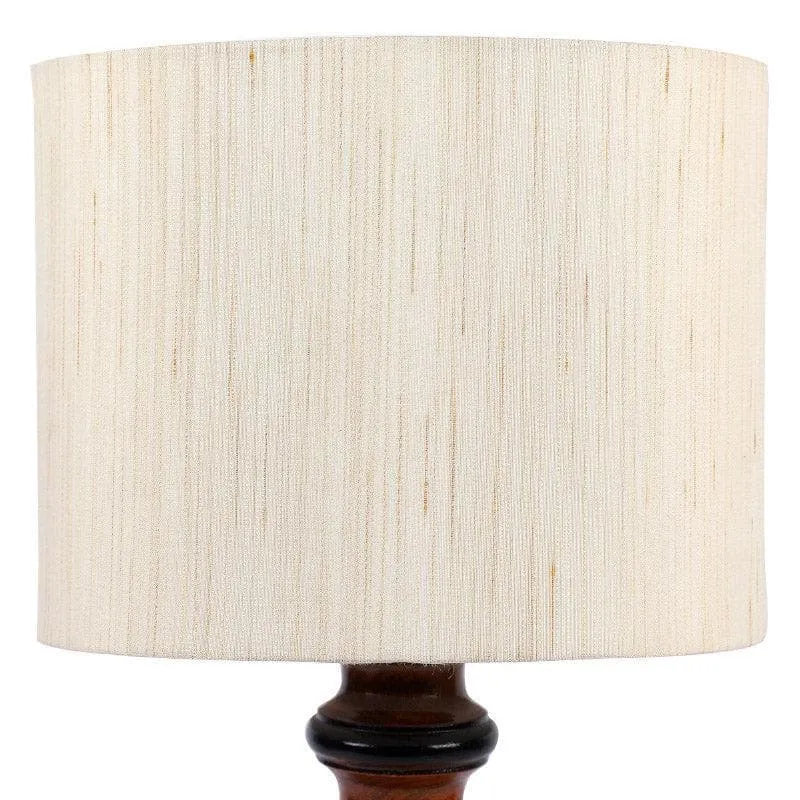Sorar Rene Fabric Table Lamp - White,Brown media 4