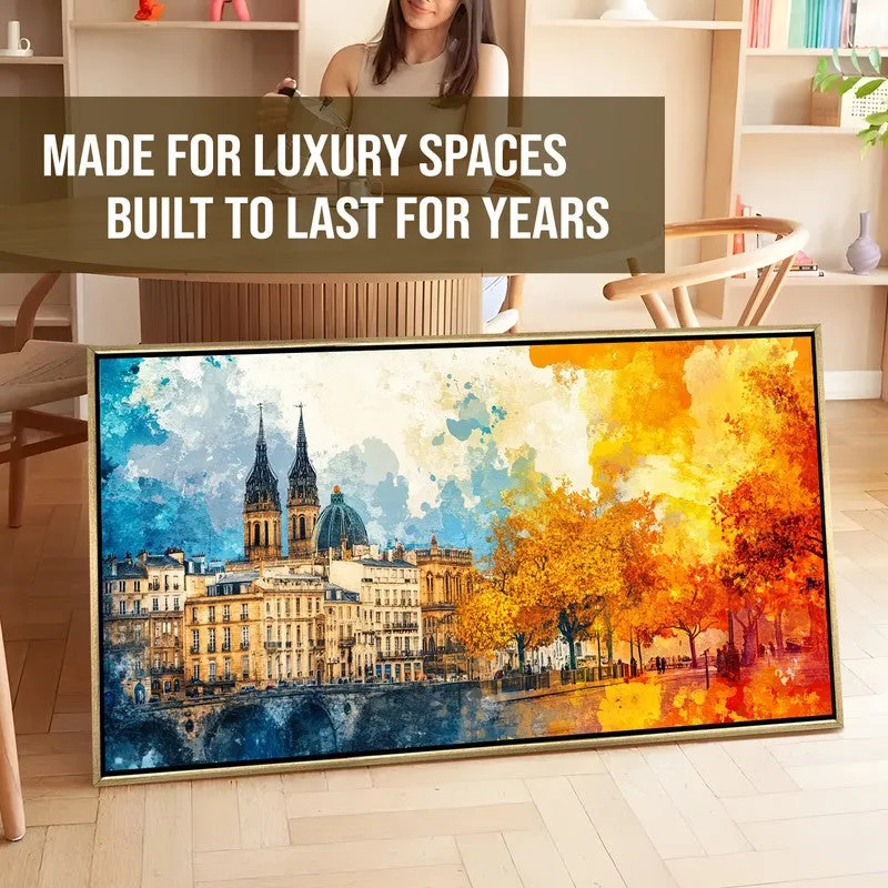 Autumn Reflections Canvas Wall Painting With Frame media 7