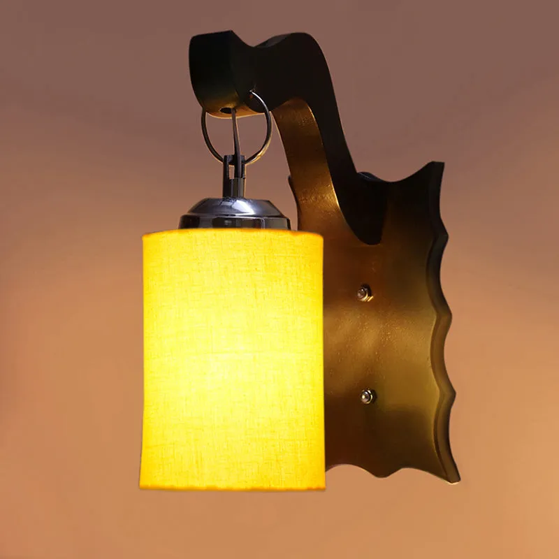 Delphi Wooden Wall Lamp - Yellow media 5