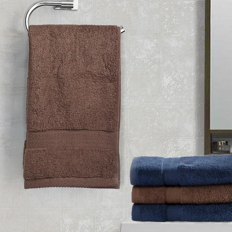 Miorah Hand Towel (Brown & Blue) - Set Of Four media 1