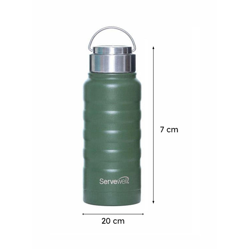 Zayden Hot & Cold Thermos Bottle (Green) - 550 mL media 5