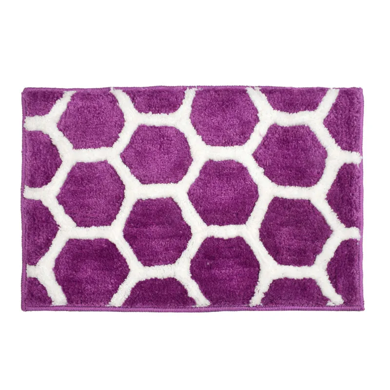 Trevona Cotton Bath Mat - Purple media 3