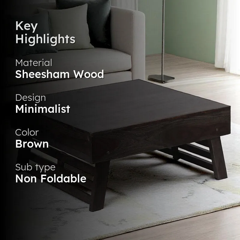 Servon Sheesham Wooden Center Table - Taupe media 2
