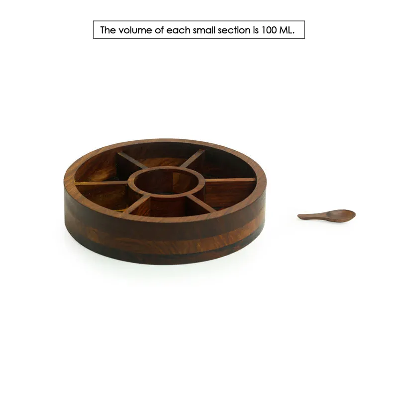 Hoot Spice Food Safe Sheesham Wood Masala Box - 80 ML media 4