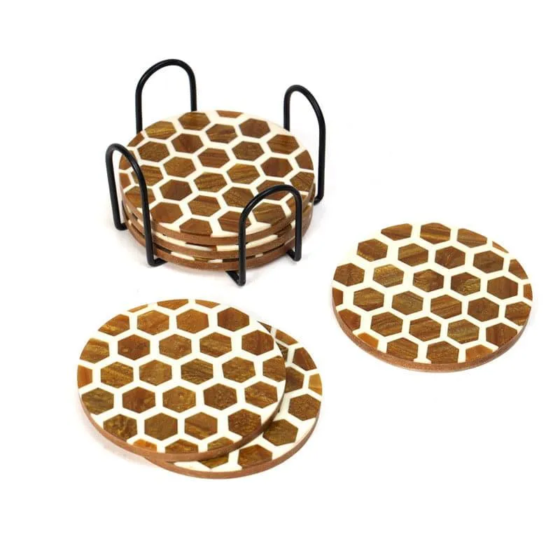 Honey Drop Coaster - Set Of Six media 4